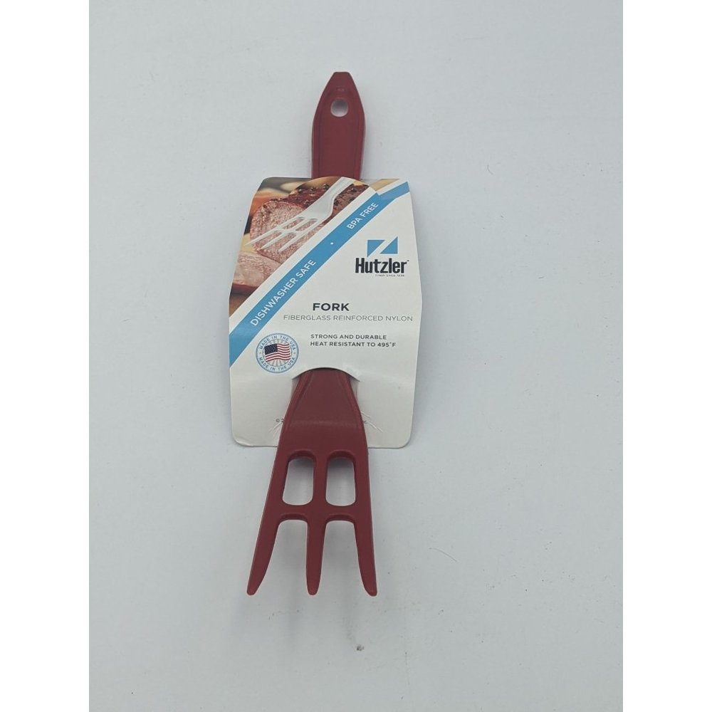 Hutzler Fork Spatula Nylon Reinforced Turner Flipper No 702 Red LOPOL